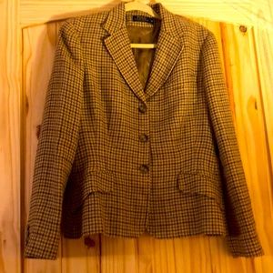 Polo Ralph Lauren Size 14 Houndstooth Blazer